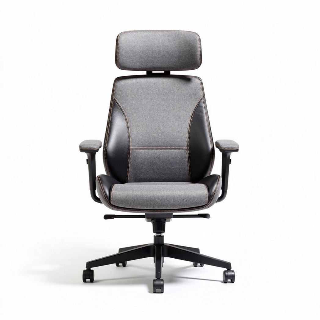Office chair with ergonomic design fabric upholstery and adjustable height 60 x 60 x 120cm